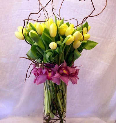 Tulip & Orchid Vase