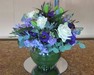 Garden Room - Glass Vase of Blues & Whites